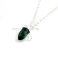 Latest Emerald Quartz 18k Gold Plated Gemstone Necklace